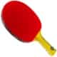 Alpha Dog Paddle (Spin Mystic Rubber) | Pre-Assembled Paddles | Pre-Made Paddles | Table Tennis Paddles | Ping Pong Paddles | CounterStrike Table Tennis | Vertical Side Angled