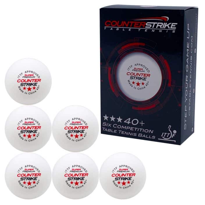 Ping Pong Balls | Super Premium 40+ Balls | CounterStrike Table Tennis