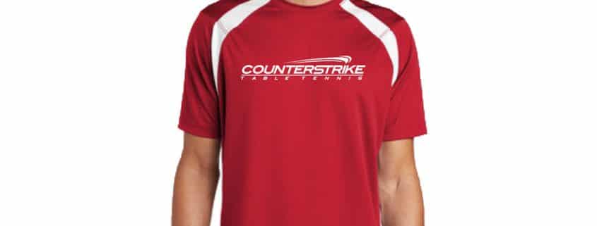 CounterStrike Red Table Tennis Team Shirt | Red Table Tennis Shirt | Red Ping Pong Shirt