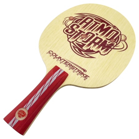 Table Tennis Blade | Atmostorm | Ping Pong Blade | Professional Table Tennis Blade | Tournament Ready | ITTF Approved | All-Around Blade | Flat View